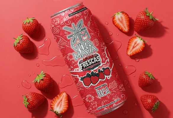 12 Pack Agua Fresca 100% natural mix de sabores