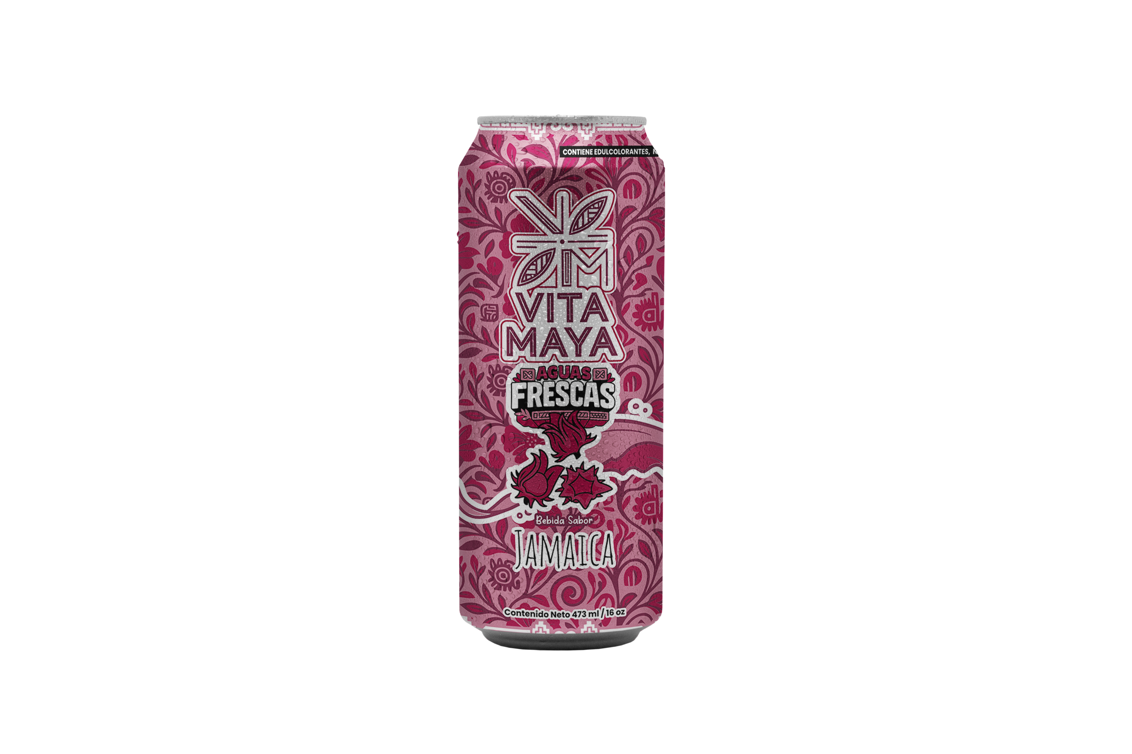 12 Pack Agua Fresca 100% natural sabor jamaica