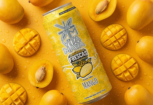 12 Pack Agua Fresca 100% natural sabor mango